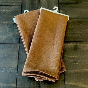 NWT - dark brown cloth napkins